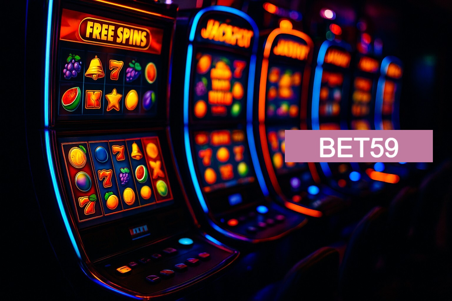 Diversos jogos de caça-níqueis